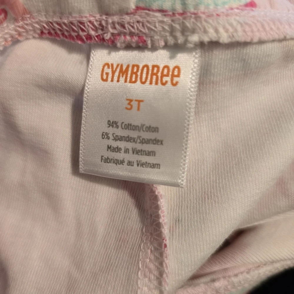 Gymboree Pink Tea Party Capri Leggings